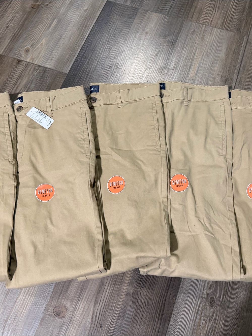 Boys size 16 nwt 5 pairs Stretch Chino Pants - Khaki